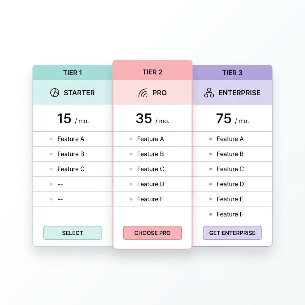 Pricing Plans Infographic
